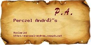 Perczel András névjegykártya